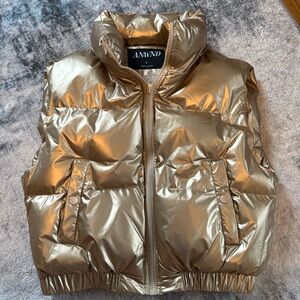 Metallic Gold Puffer Vest